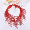 Multilayer Beads Choker Necklace Handmade Design Bohemian Theme Neckwear Neck Jewelry for Lady Evening Party Dresses