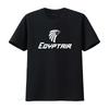 Egypt Air White Logo Egyptian Airline Geek Navy Blue Cotton T Shirt for Cool Design Fashion Casual Vintage Washed