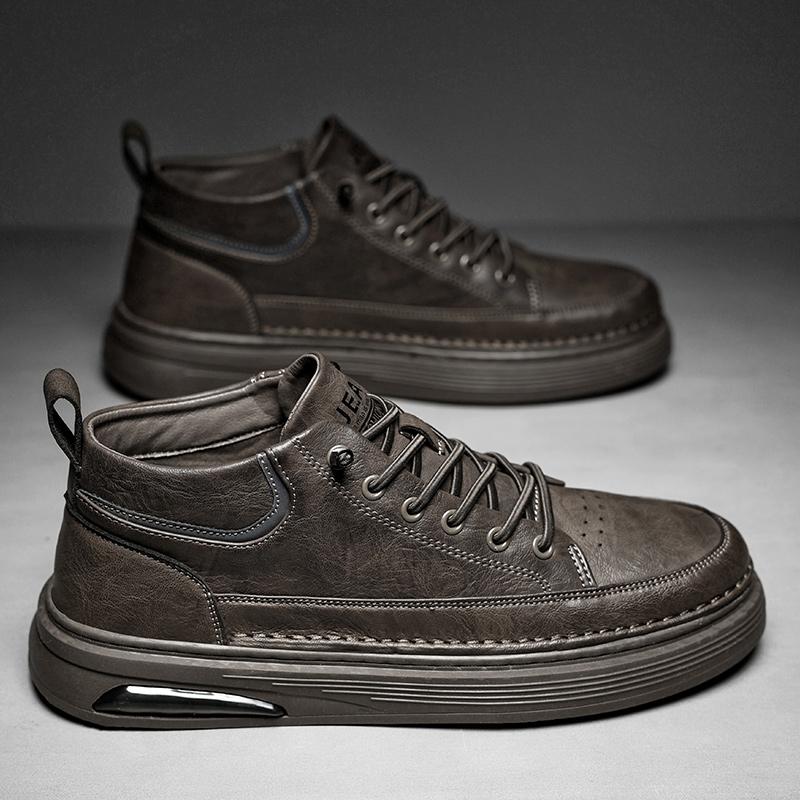 Italian Brand Men's High-top Shoes Popular Outdoor Hiking Shoes In Autumn Winter Men's Genuine Leather Casual Shoes Oxford Shoes