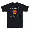 Lesbian TShirt It¡¯s LGBT Rainbow It I Gay Tshirt Mine So Lips Licked Pride