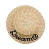 Traditional Straw Hat With Wide Brim And Bow For Summer Outdoor Sun Protection