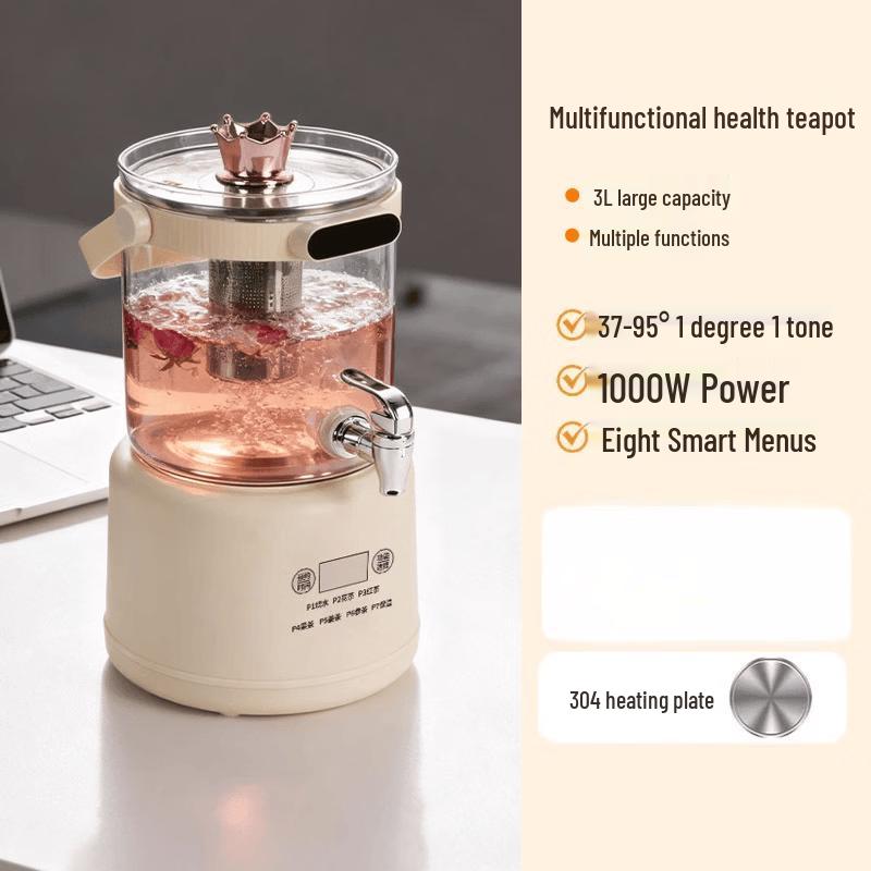 OLOEY 3L Multi-function Glass Health Pot