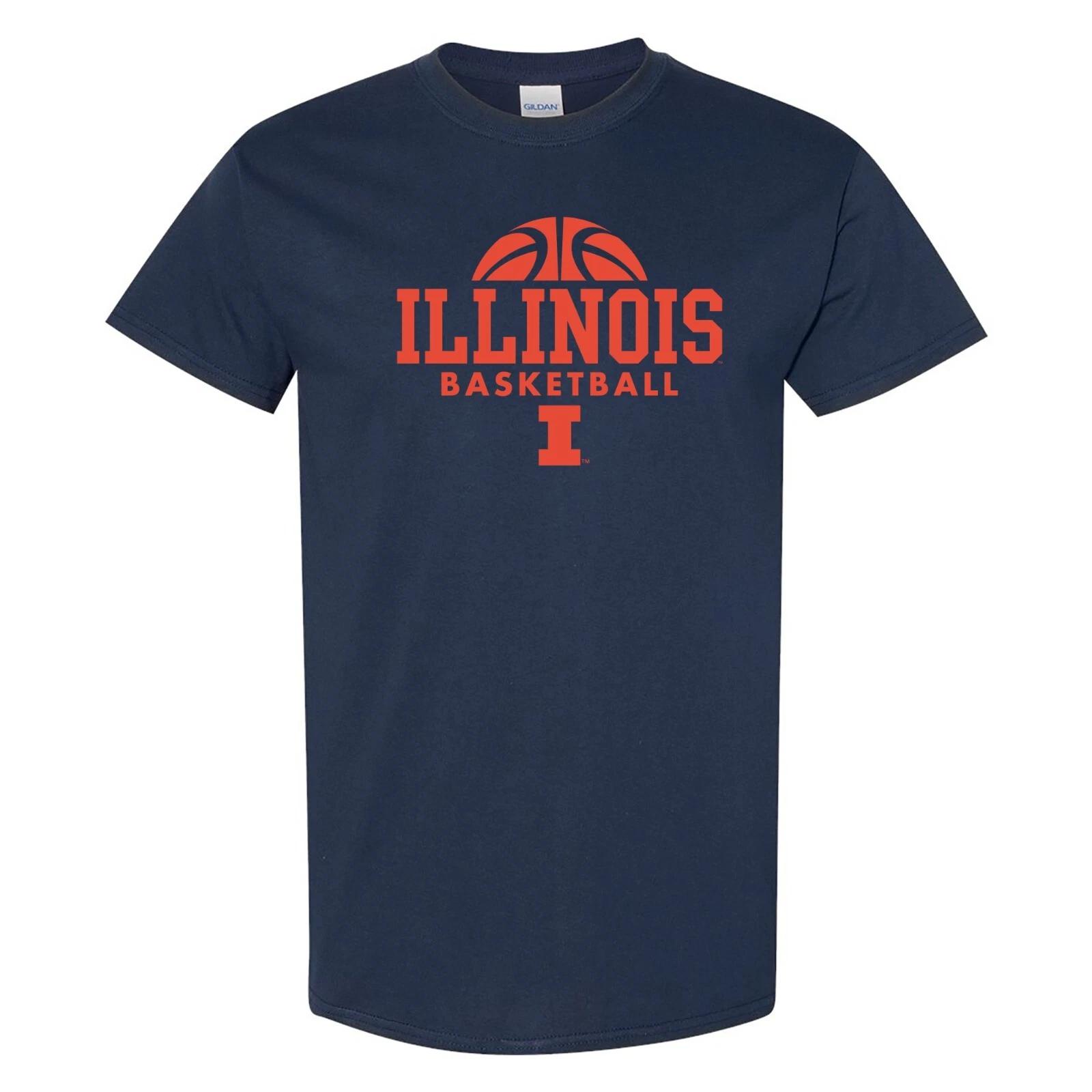 Illinois Fighting Illini Basketball Hype T Shirt L