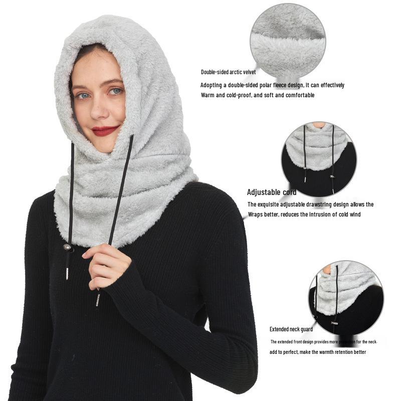 Arctic Fleece Wintergesichtsmaske: Kältefeste Radmütze & Ski-Sturmhaube für Männer & Frauen