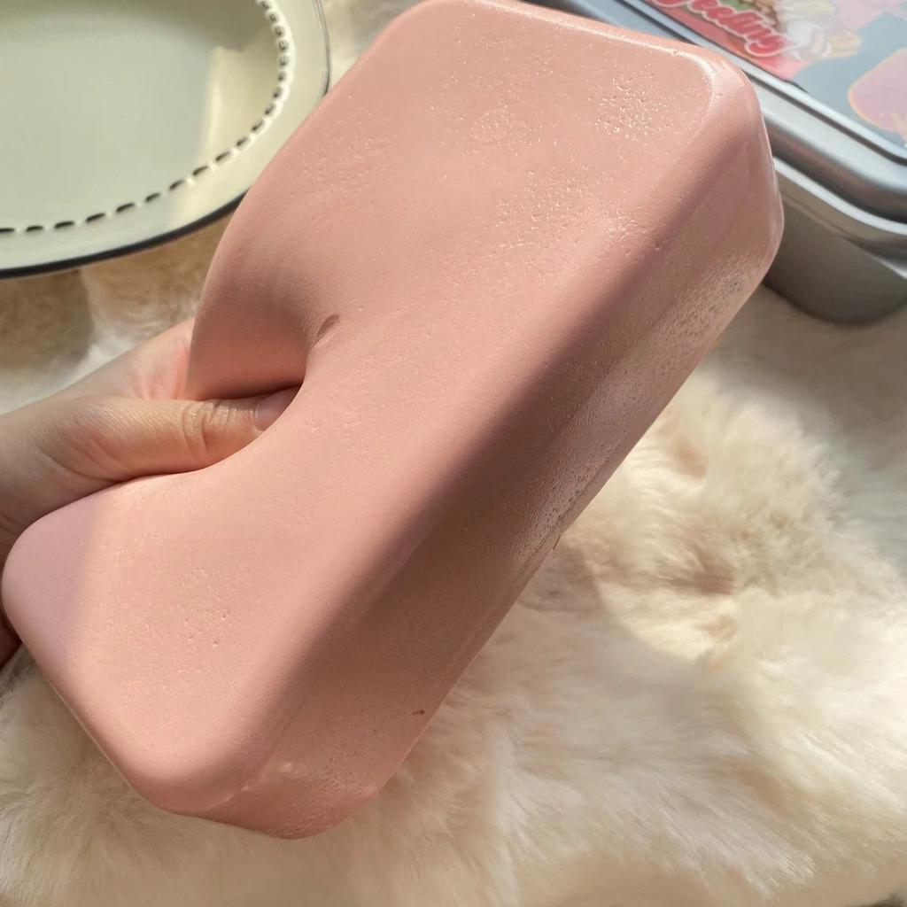 Scatola Appiccicosa Torta Squishy Giocattolo a Lenta Risalita Burro Gelato Giocattolo da Spremere Forma di Cibo Giocattolo Antistress Fidget