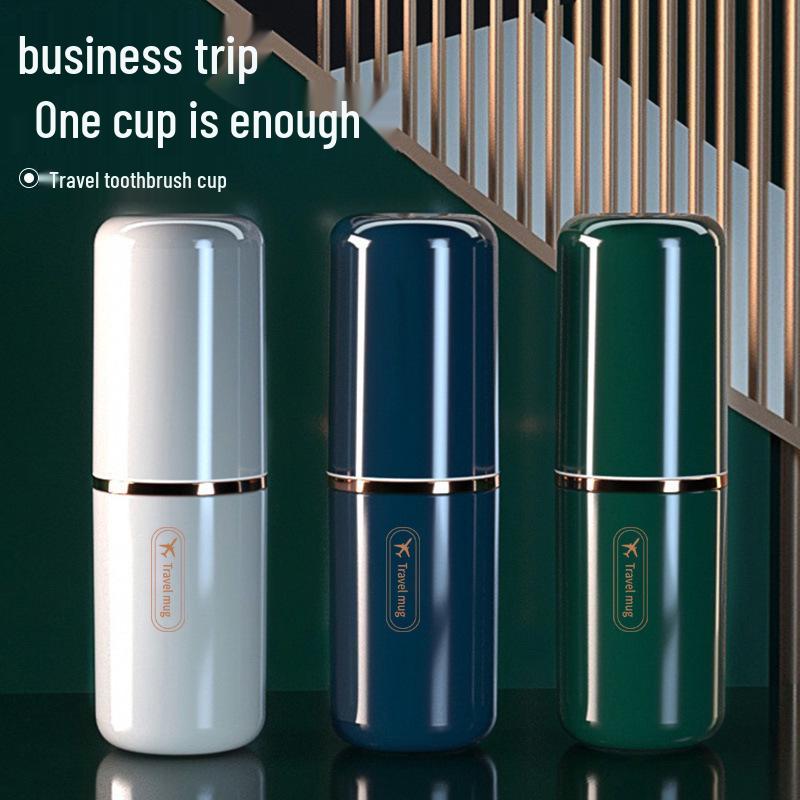Portable Luxury Antibacterial Mouthwash & Toothbrush Cup for Students