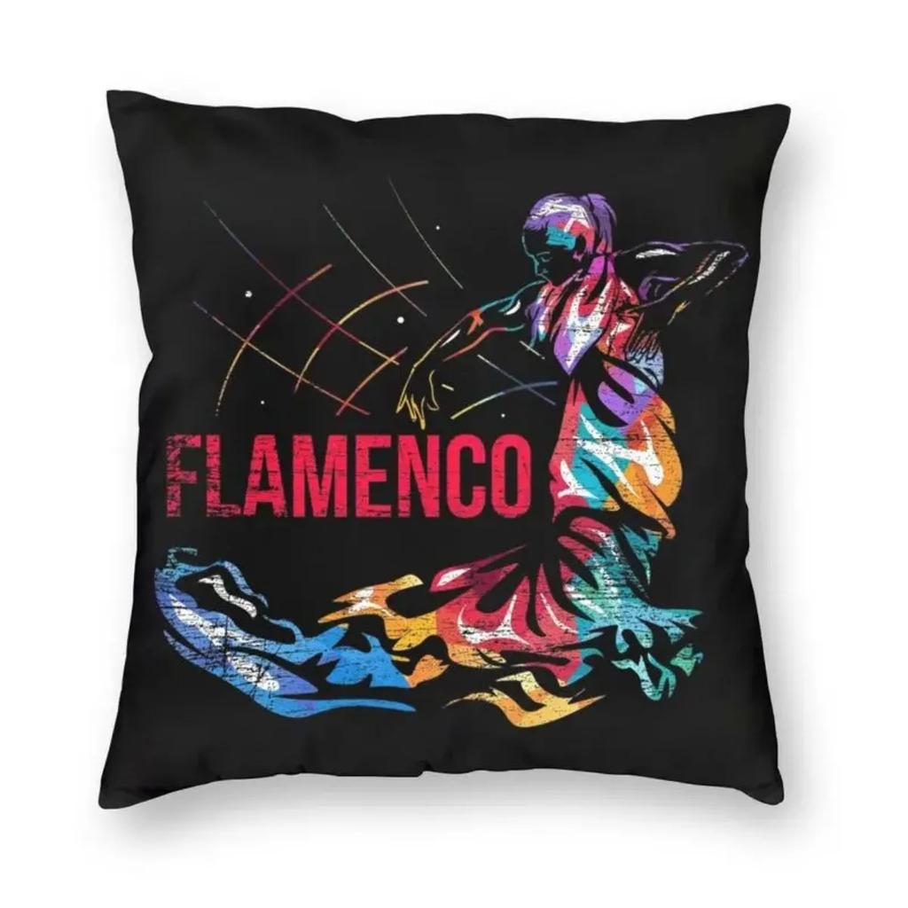 Flamenco Lola Flores Modern Throw Pillow Covers Living Room Decoration Spanish Dancer Pop Art Cushion Cover Pillowcase