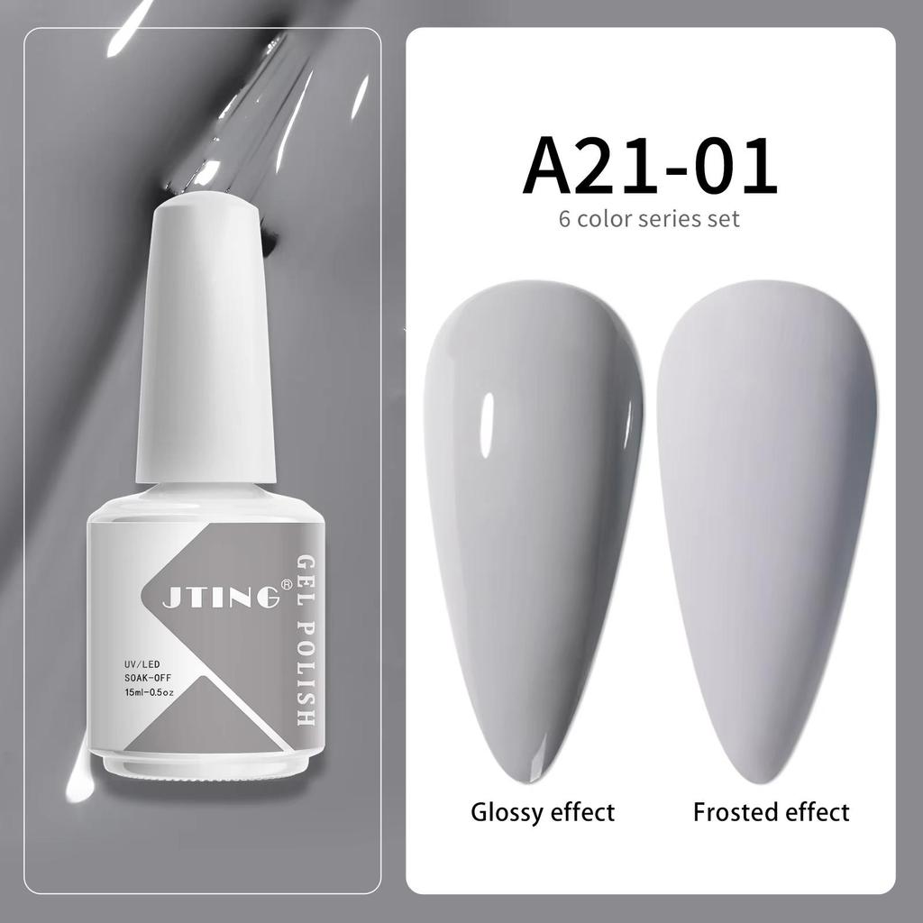 JTING Private Label Gel Uv 6colors Set 15 Ml Nail Kit Professional Neon Uv Gel Polish Wholesale Nails Supply Distributors