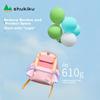 SHUKIKU Colorful Spine-Protecting Backpack, Lightweight Double Shoulder Bag, Cherry Jelly Pink Color, Size L