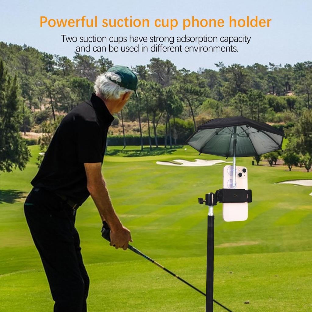 Mini Phone Umbrella with Suction Cup Stand | Multifunctional Adjustable Phone Umbrella, Phone Umbrella,
