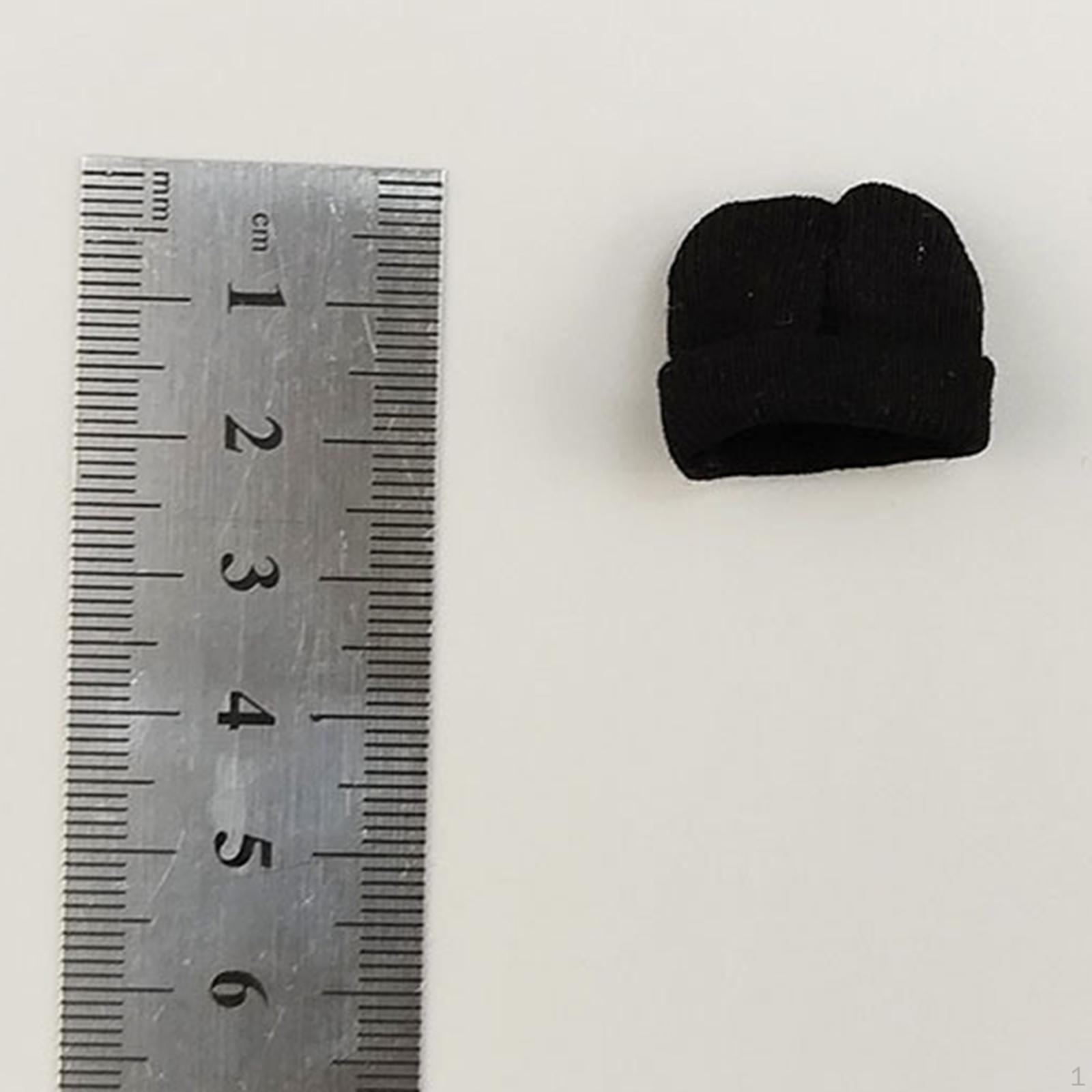 

1/12 Action Figure Cap Soft Beanie for Miniature Dolls Brown