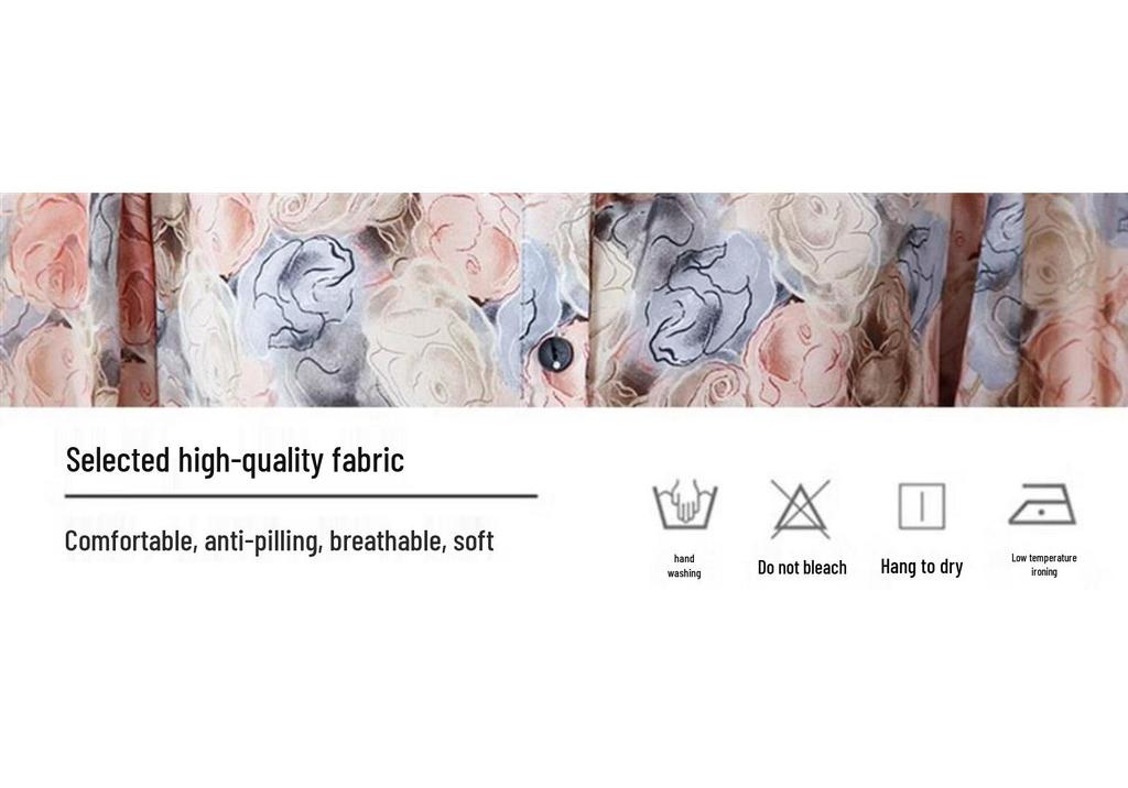 Stylish Floral Print Mid-Sleeve Chiffon Blouse for Women – Summer New Arrival, Age-Reducing, Loose Fit