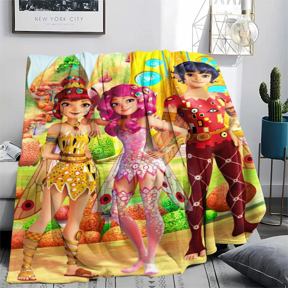 1PC Mia And Me Print Flannel Blanket, High Quality Comfortable for All Seasons, Home Decor, Warmth and Comfort, Perfect for Christmas Gifts 89