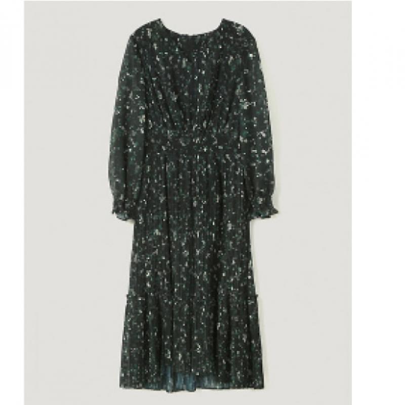  She S miSS  High Quality Romantic V Neck Pleated dreSS