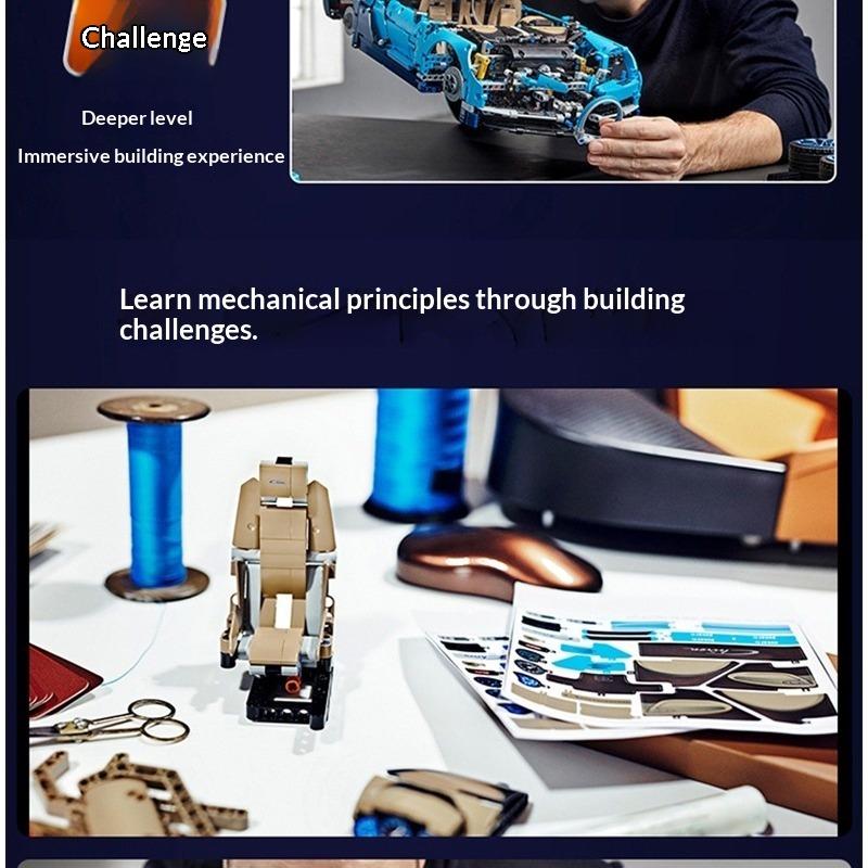 Bugatti Veyron 42083 Remote Control Mechanical Group Sports Car Adult Difficult Assembly Building Block Toy