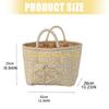 F26C Floral Pattern Quilted Cotton Storage Basket Foldable Lightweight with Handles for Home Laundry Toy Organization