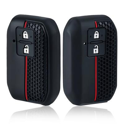 Silicone Car Key Case Cover For Suzuki Swift Wagon R Jimny Sierra Spacia Ertiga 2 Buttons Auto Key Fob Shell Protect Accessories