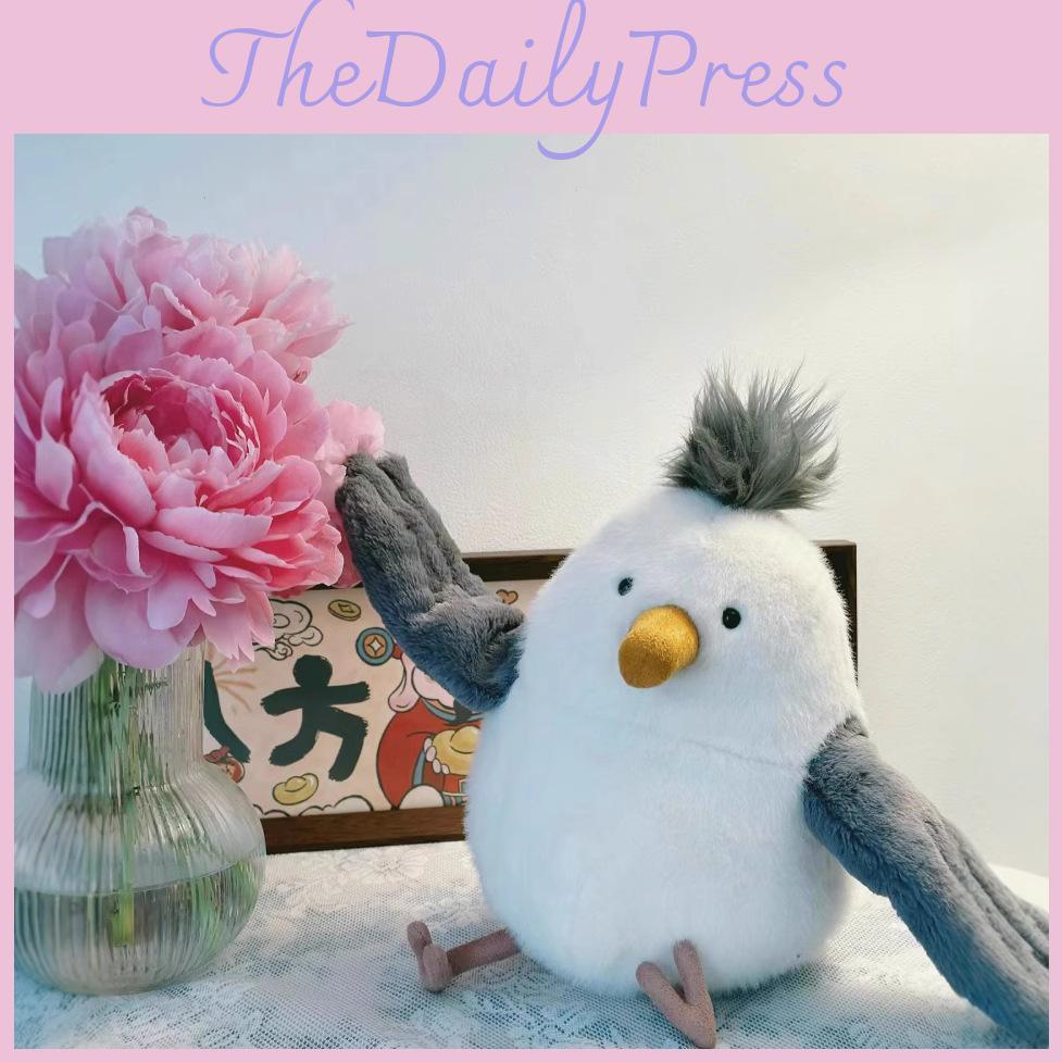 Plush Cute Seagull Toy Cartoon Animal Doll Children Room Decoration Holiday Gift