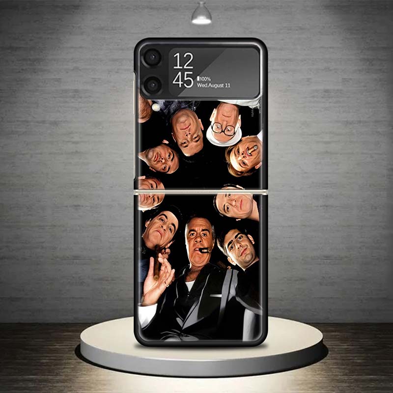 The Sopranos TV Series Phone Case For Samsung Galaxy Z Flip 7 6 5 4 3 5G Shockproof Cover Z Flip7 Flip6 ZFlip5 Flip3 Flip4 Luxur