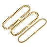 Real 18K Gold PVD Stainless Steel Cuban Necklace Bracelet Custom Logo 5MM-15MM Monaco Necklace Miami Cuban Chains  for Men
