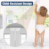 Aluminum Zinc Zinc Alloy Double Door Lock Adjustable Cabinet Locks Childproofing Metal Door Lock  Closets