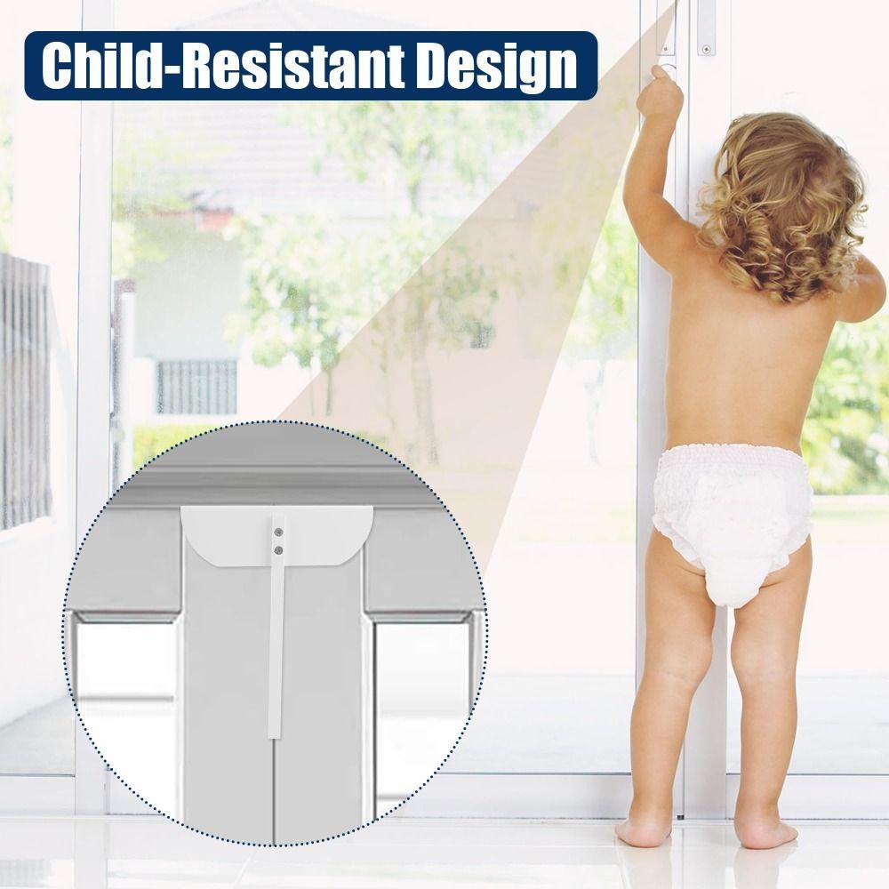 Aluminum Zinc Zinc Alloy Double Door Lock Adjustable Cabinet Locks Childproofing Metal Door Lock Closets