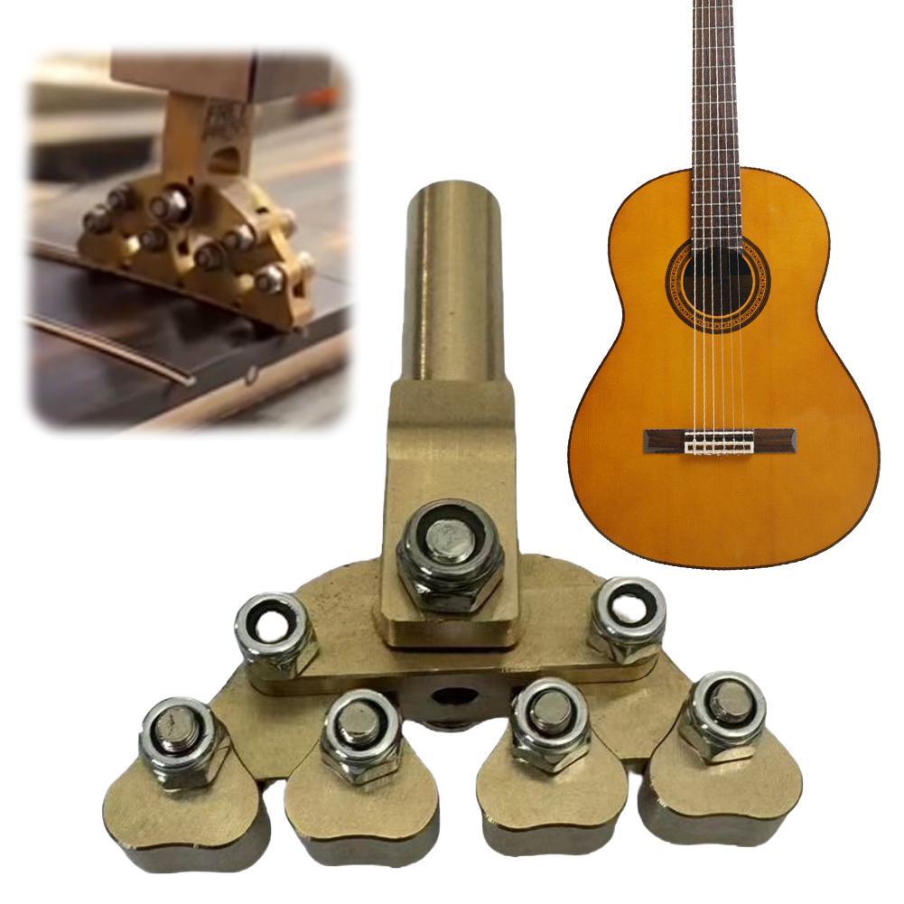 Guitar Fractal Fret Press Repair Tool Fret Board Repair Tool Variable Radian Pressure Head for Various Radius Fretboard