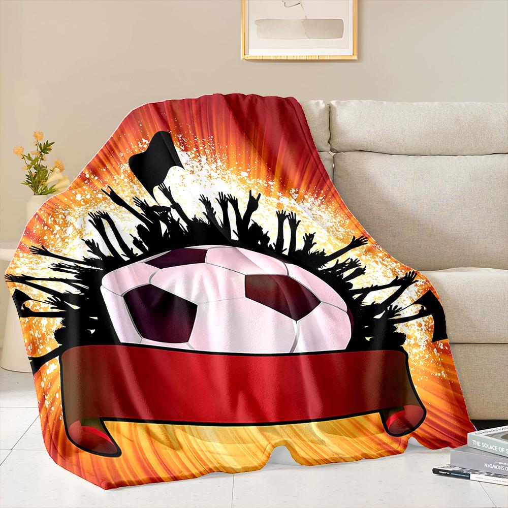 3D New Arrive Football Sports Theme Flannel Blanket for Bed Bedroom Sofa Picnic,Throw Blanket for Cover Outdoor Leisure Trip Nap