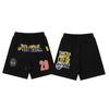 Herren Freizeitshorts mit auffälligem Buchstabenaufdruck Lockerer Schnitt Atmungsaktive Baumwolle Kurze Hosen Jugend