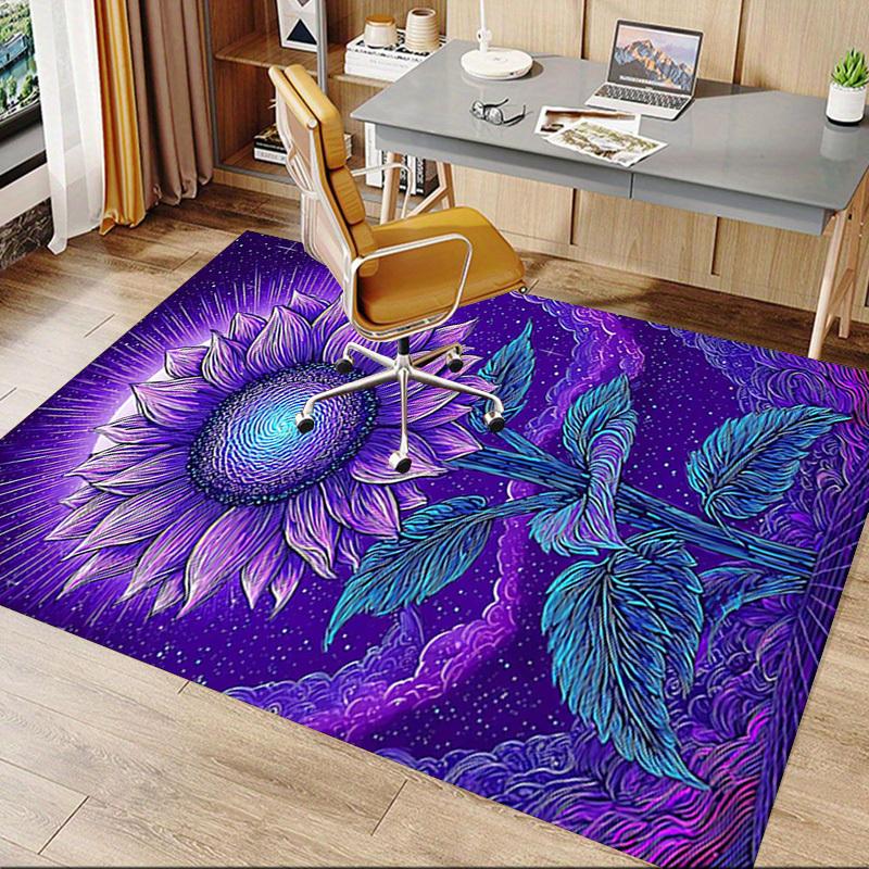 1PC Sunflower Night Extra Large Non Slip Floor carpet, Office, family, Studio   Large Area Rug Indoor Rugs, Bold Statement Piece