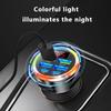 UYUXIO Multi Port USB C Car Charger Adapter 6 In 1 with Voltage Display Fast Charge with Volt Meter for iPhone 17 16 Samsung