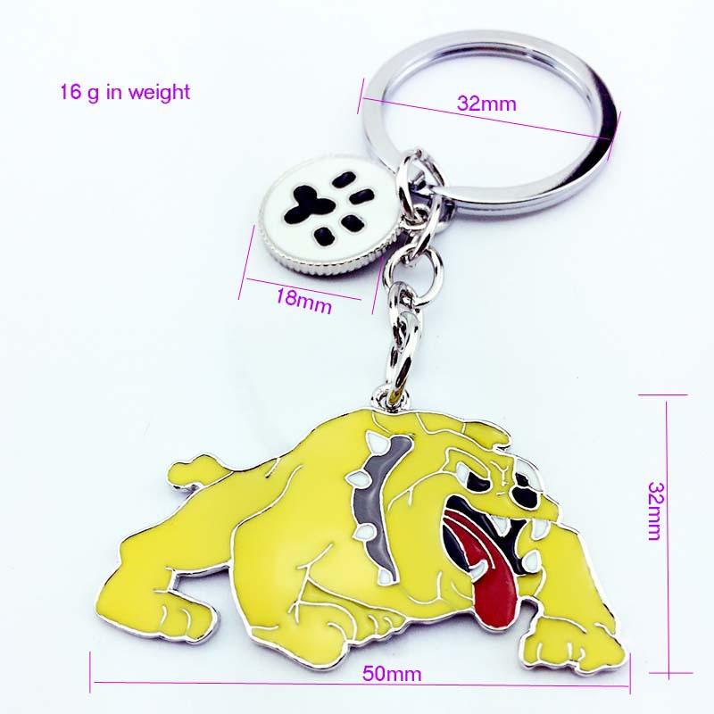 Cute Dog Keyring Gifts Fashionable Animal Charms Small Accessories Car Keyrings and Bag Charms