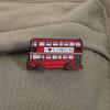 British Souvenir Enamel Pin Red Double Layer Bus Brooch Alloy Accessory For Jacket Backpack Fashion Jewelry