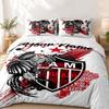 Clube Atletico Mineiro Custom Name 3pc Set Perfect for Bedroom Use Comfortable Bedding Set Includes a Duvet Cover and Two Pillowcases Ideal Birthday O