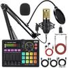 BM800 USB Microphone and Sound Card Set for Mobile, PC & Podcast with Headphones