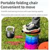 Outdoor Portable Rainbow Fold Expandable Lightweight Plastic Stool Travel Queue Camping Fish Home Saving Space Telescopic Stool