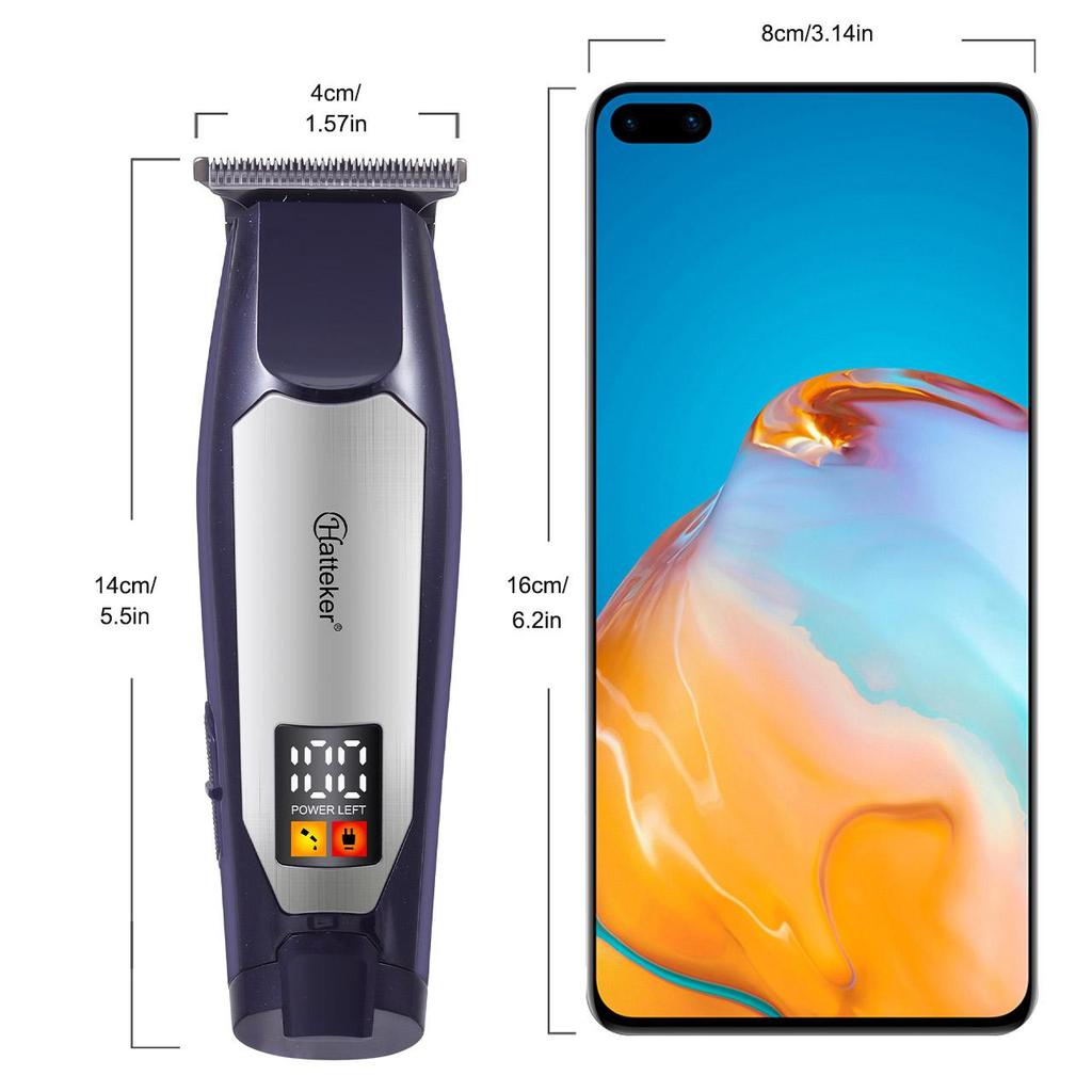 Hair Clipper Rechargeable Haircut Machine Cordless Digital Display Hair Cutting Machine Professional Zero Cutting Machine