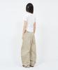 Sekeondeusolteu Balloon Tab Curved Cotton Pants (Beige)