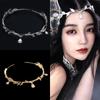 Elf Princess Crown Crystal Forehead Jewelry Headdress For Wedding Party