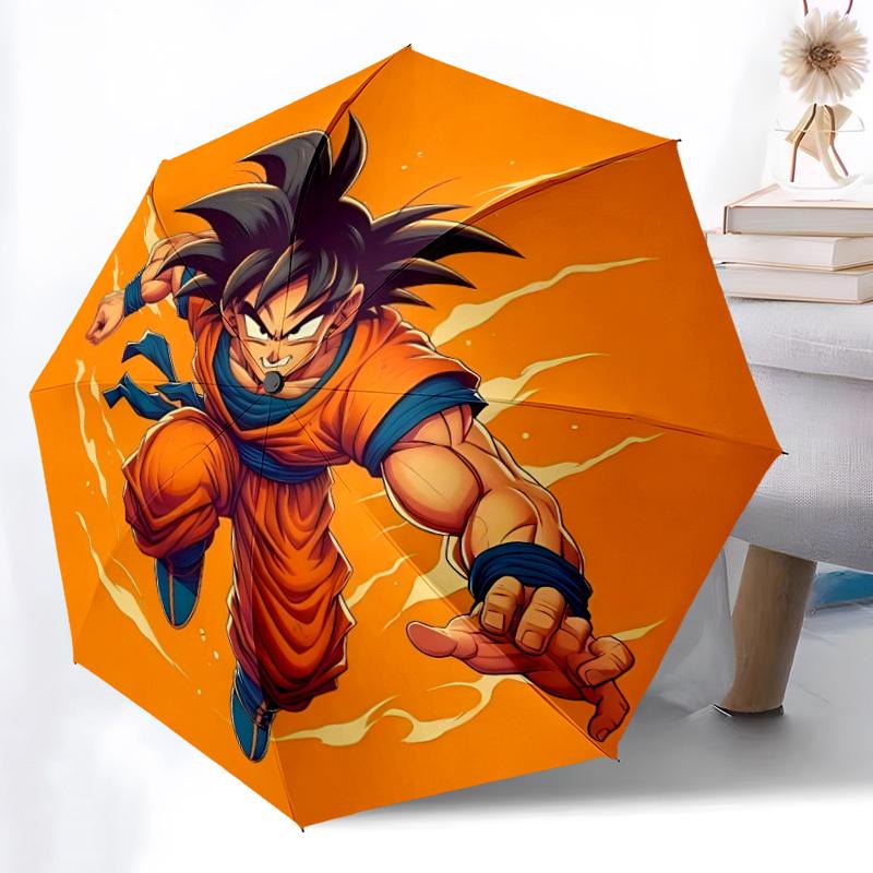 1pc Goku, Dragon Ball Automatic Umbrella 8-Bone Design Compact Gear for Outdoor Travel, Perfect Helloween Chrismas Gift for Friends or Family yy250903