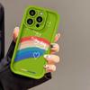 White character smiley face rainbow for iPhone17promax mobile phone case 16 Apple 14 matte 16/15 premium 13