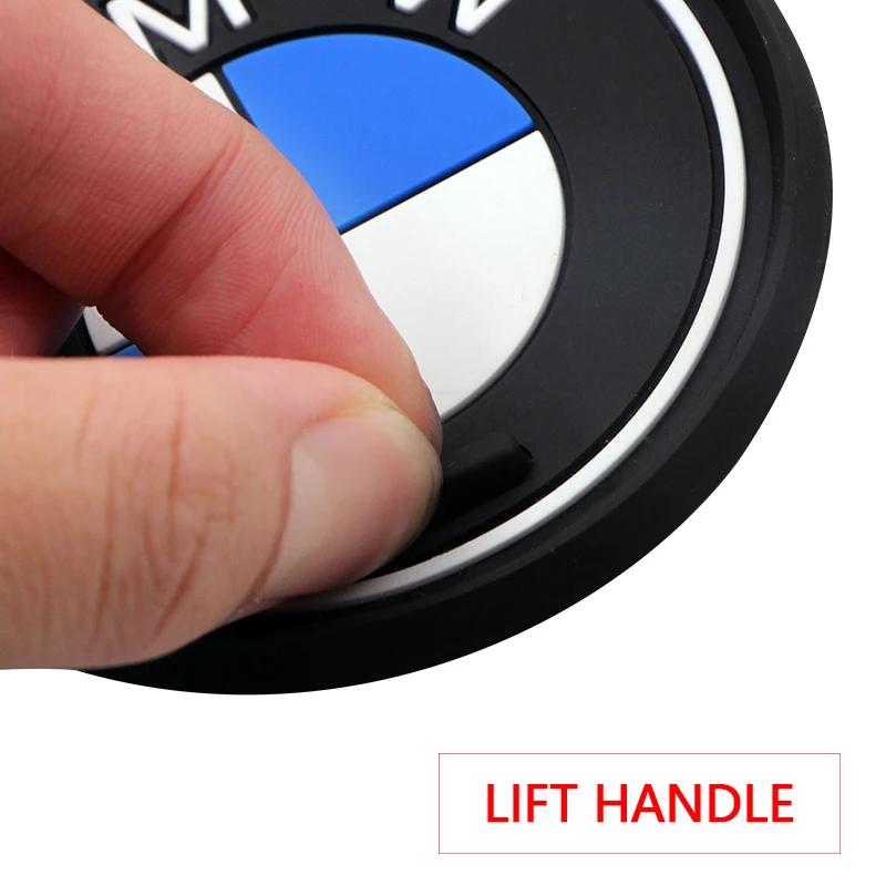 1 Stück Auto Untersetzer Wasserbecher Flaschenhalter Matte Anti-Rutsch-Pad für BMW M E90 E91 E92 E93 M3 E60 E61 F10 F07 M5 E63 E64 Autozubehör