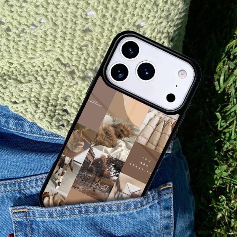 Vintage Aesthetic Soft Phone Case For iPhone 17 AIR 16 Pro Max 15 14 Pro 11 12 13 Shockproof Silicone Cover