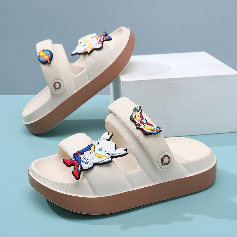 

Soft Bottom Stylish Kids Beach Shoes In Black Green Beige For Boys And Girls Perfect For Summer Wear 39/40 бежевий