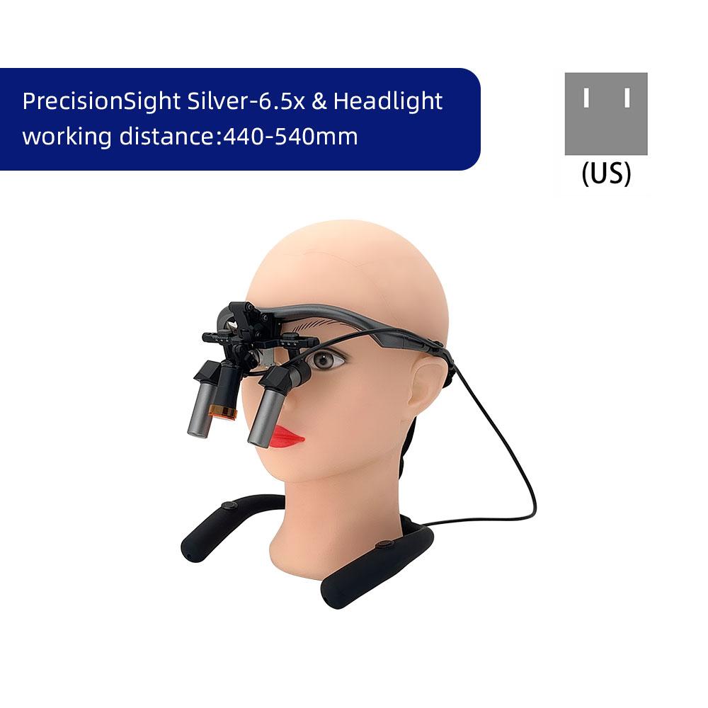 3.5X/4.5/5.5X/6.5X Dental Loupes Headlight Set Wearing Glasses Magnifying The Mirror Oral Glass Surgery Hd Led Equipment