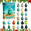 Holiday Countdown Gift Box 2026 Christmas Advent Calendar, 24-Day Acrylic 2D Ornament Set with Tree Pendant Animal Figures, Hanging Decor, for