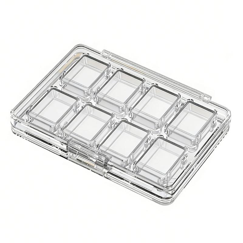 

Clear ABS Double Deck Storage Case Small & Strong Designs Card Storage for Switches 2 Game Cards Holds 16 Cartridges 1