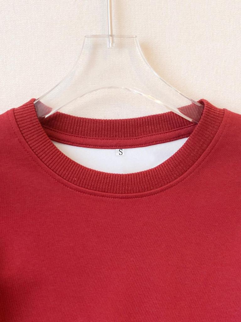 Women's Autumn/Winter Football Print Long-Sleeve Round Neck Pullover Hoodie