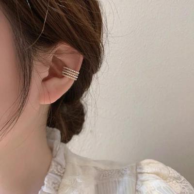 Jewelry Gifts Ear Cuff Cartilage Clip Earrings Pearls Ear Clips Korean Earrings for Women