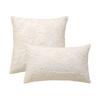 BuyNow 1PC Sequined Embroidered Floral Pillowcase Beige Cushion Cover for Living Room Sofa Home Party Bedroom Decor Sofa Cushion
